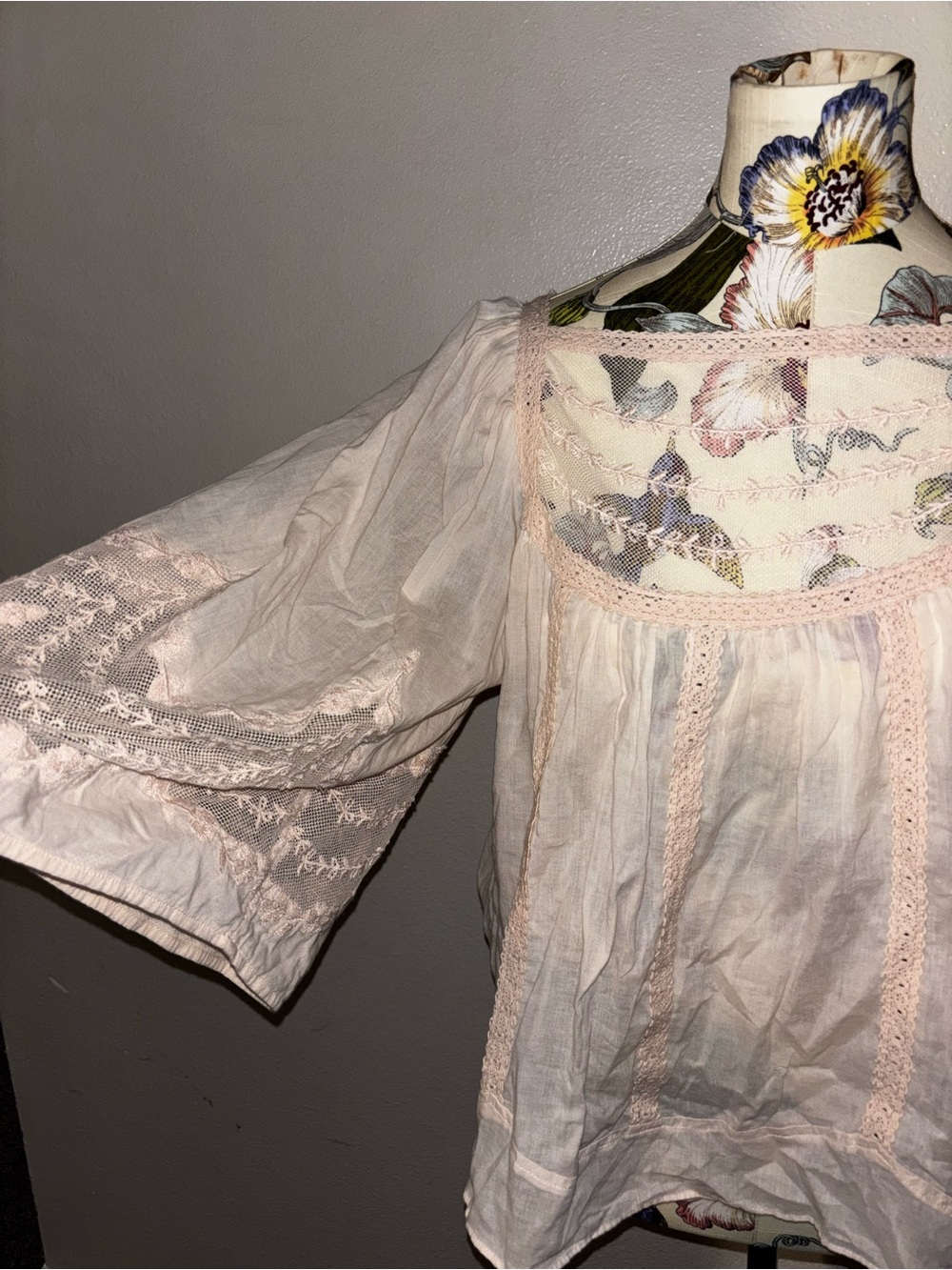 Anthropologie Valentia Peasant Blouse Retail $120 - Picture 4 of 6